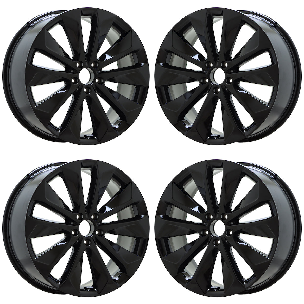 20" Mercedes GLE 350 450 Gloss Black wheels rims Factory OEM set 85754 85755