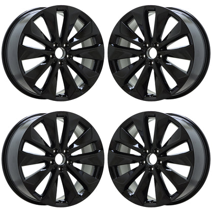 20" Mercedes GLE 350 450 Gloss Black wheels rims Factory OEM set 85754 85755