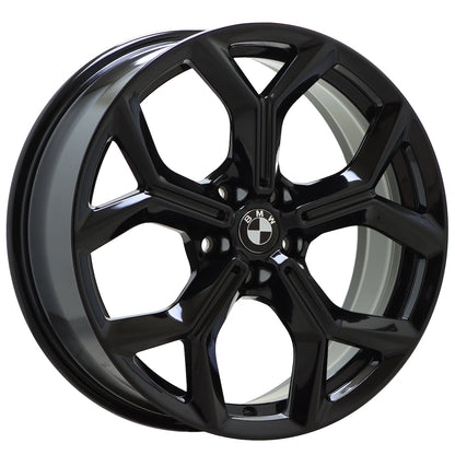 19" BMW X3 X4 Gloss Black wheels rims Factory OEM set 86529 EXCHANGE