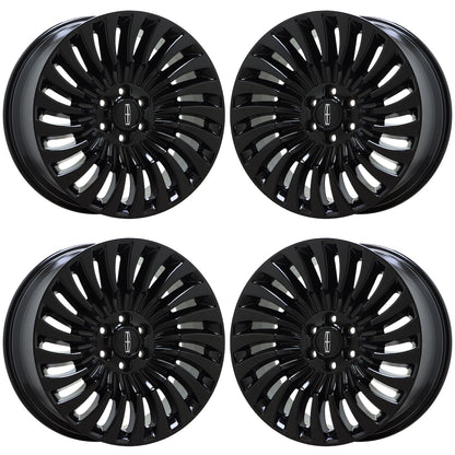 22" Lincoln Navigator Gloss Black wheels rims Factory OEM set 10179