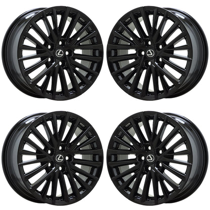 18" Lexus ES250 ES300h ES350 Gloss Black wheels rims Factory OEM 74405 EXCHANGE
