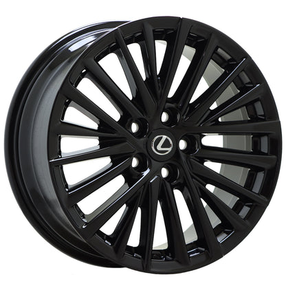 18" Lexus ES250 ES300h ES350 Gloss Black wheels rims Factory OEM 74405 EXCHANGE