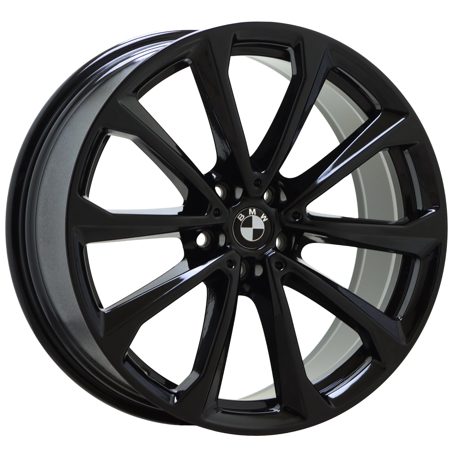 20" BMW X7 Gloss Black wheels rims Factory OEM set 86530 EXCHANGE