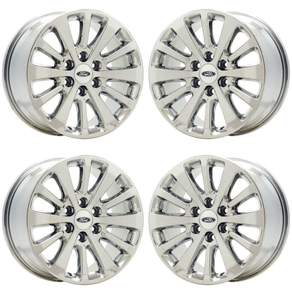 18" Ford Expedition Bright Chrome wheels rims Factory OEM set 3988