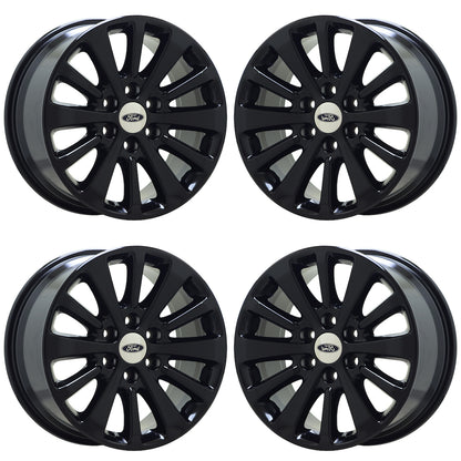 18" Ford Expedition Gloss Black wheels rims Factory OEM set 3988 EXCHANGE