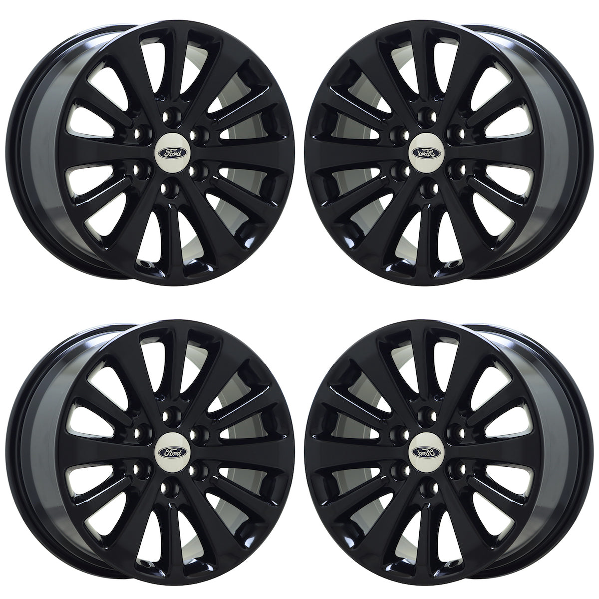 18" Ford Expedition Gloss Black wheels rims Factory OEM set 3988