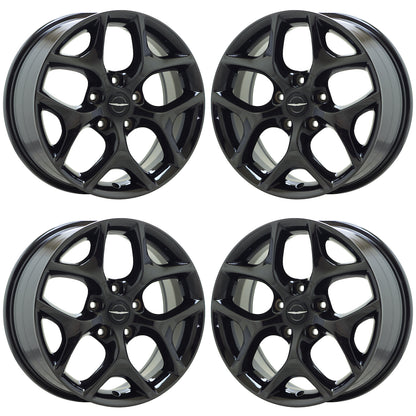 18" Chrysler Pacifica Black Chrome wheels rims Factory OEM set 2593