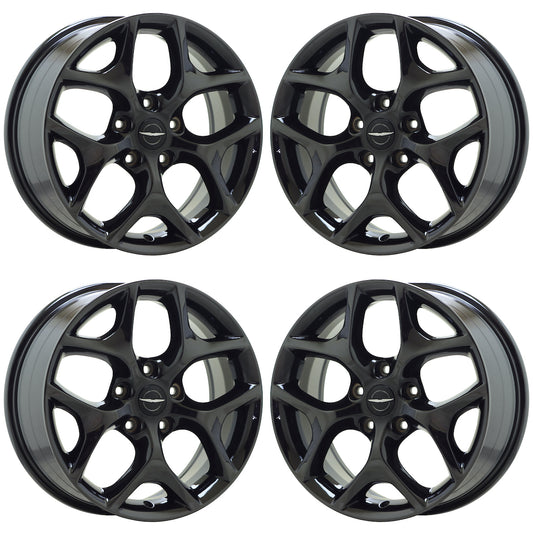18" Chrysler Pacifica Black Chrome wheels rims Factory OEM set 2593