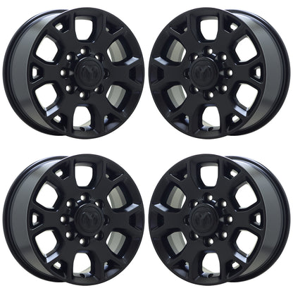 18" Dodge Ram 2500-3500 Truck Satin Black wheels rims Factory OEM set 2693