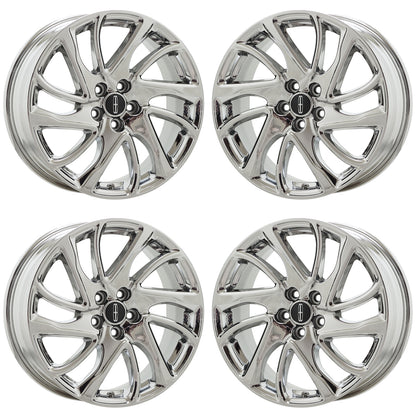 18" Lincoln Corsair Bright Chrome wheels rims Factory OEM 10247