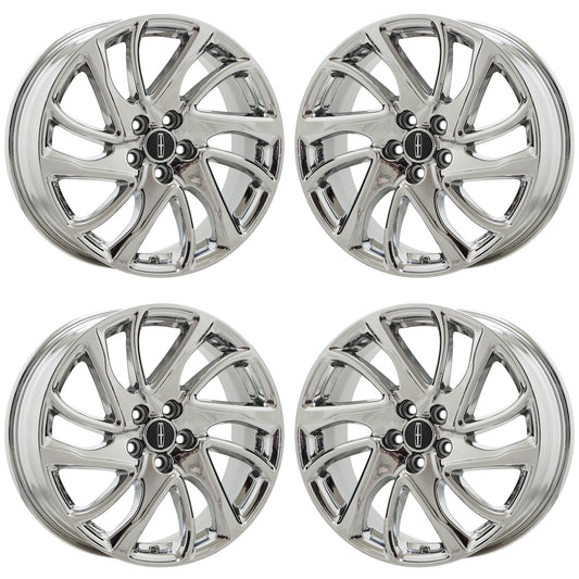 18" Lincoln Corsair Bright Chrome wheels rims Factory OEM 10247