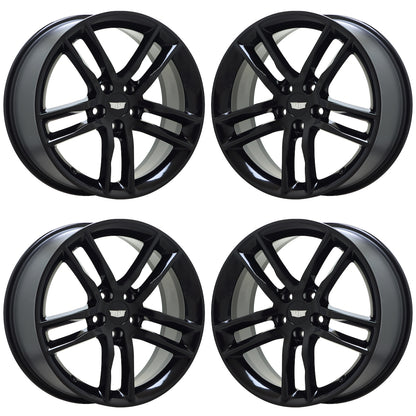 19" Cadillac ATS Gloss Black wheels rims Factory OEM set 4742 4744 EXCHANGE