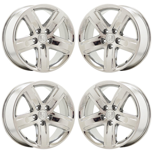 18" Honda Ridgeline Truck Bright Chrome wheels rims Factory OEM set 63655