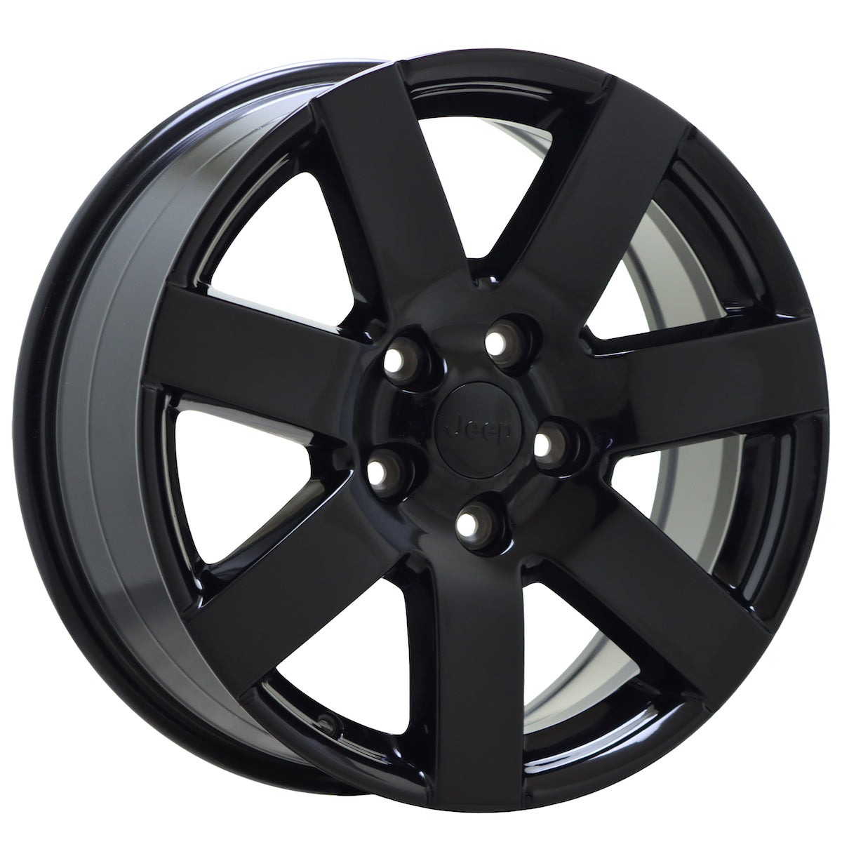 18" Jeep Wrangler Gloss Black wheel rim Factory OEM single 9115