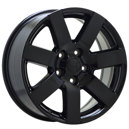 18" Jeep Wrangler Gloss Black wheels rims Factory OEM set5 9115