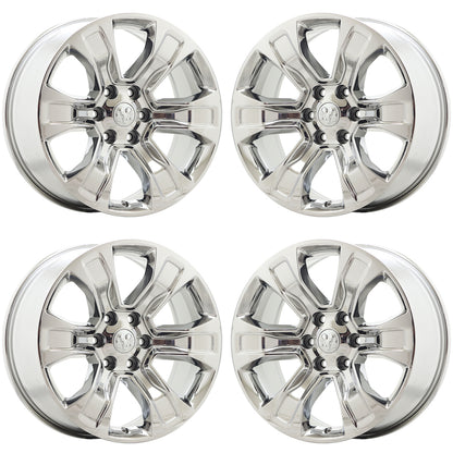 20" Dodge Ram 1500 Truck Bright Chrome wheels rims Factory OEM set 2678