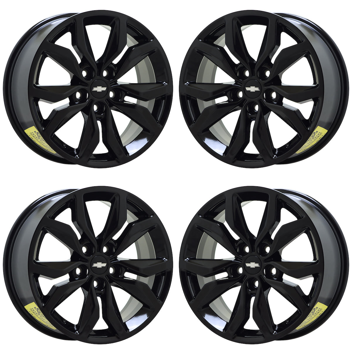 18" Chevrolet Impala Gloss Black wheels rims Factory OEM set 5712