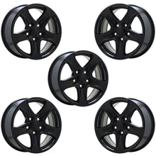 Load image into Gallery viewer, EXCHANGE 17&quot; Jeep Wrangler Gloss Black wheels rims Factory OEM set 5 9217
