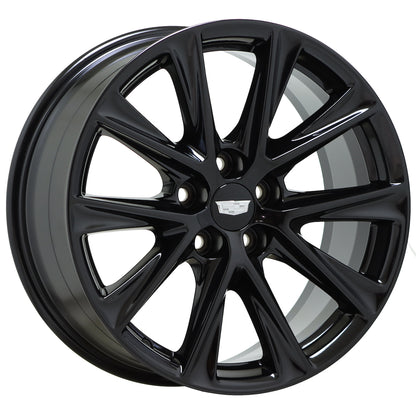 19" Cadillac CT5 Sport V-Series CTS Gloss Black wheels rims set 4840 EXCHANGE