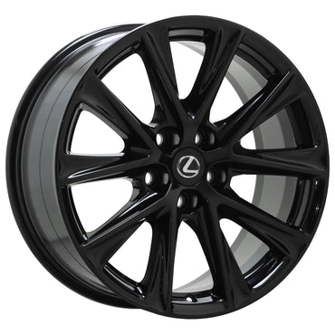 19" Lexus GS350 GS450 Gloss Black wheels rims Factory OEM set 74270 74296