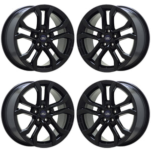 18" Ford Fusion Black wheels rims Factory OEM set 10120