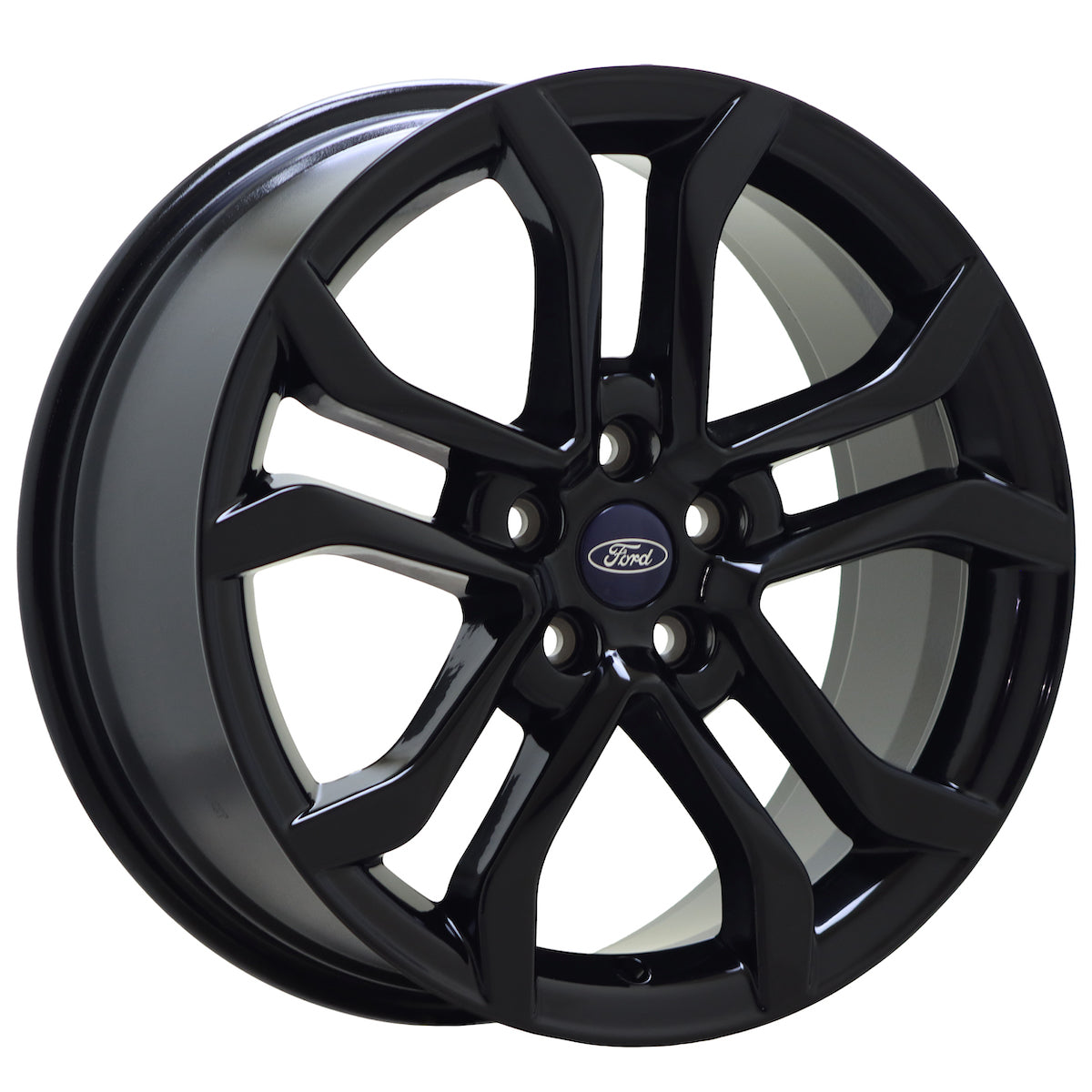18" Ford Fusion Gloss Black wheels rims Factory OEM set 10120 EXCHANGE