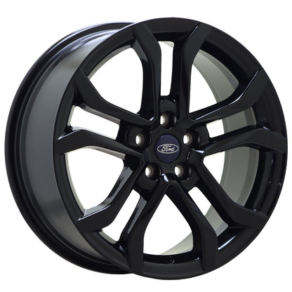 18" Ford Fusion Gloss Black wheels rims Factory OEM set 10120 EXCHANGE