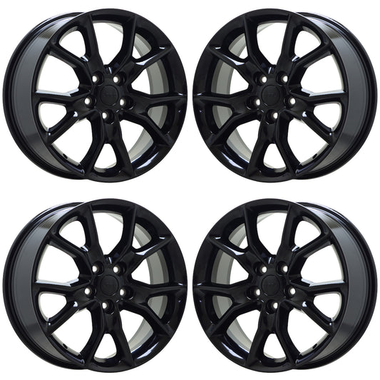 20" Jeep Grand Cherokee Gloss Black wheels rims Factory OEM set 9138