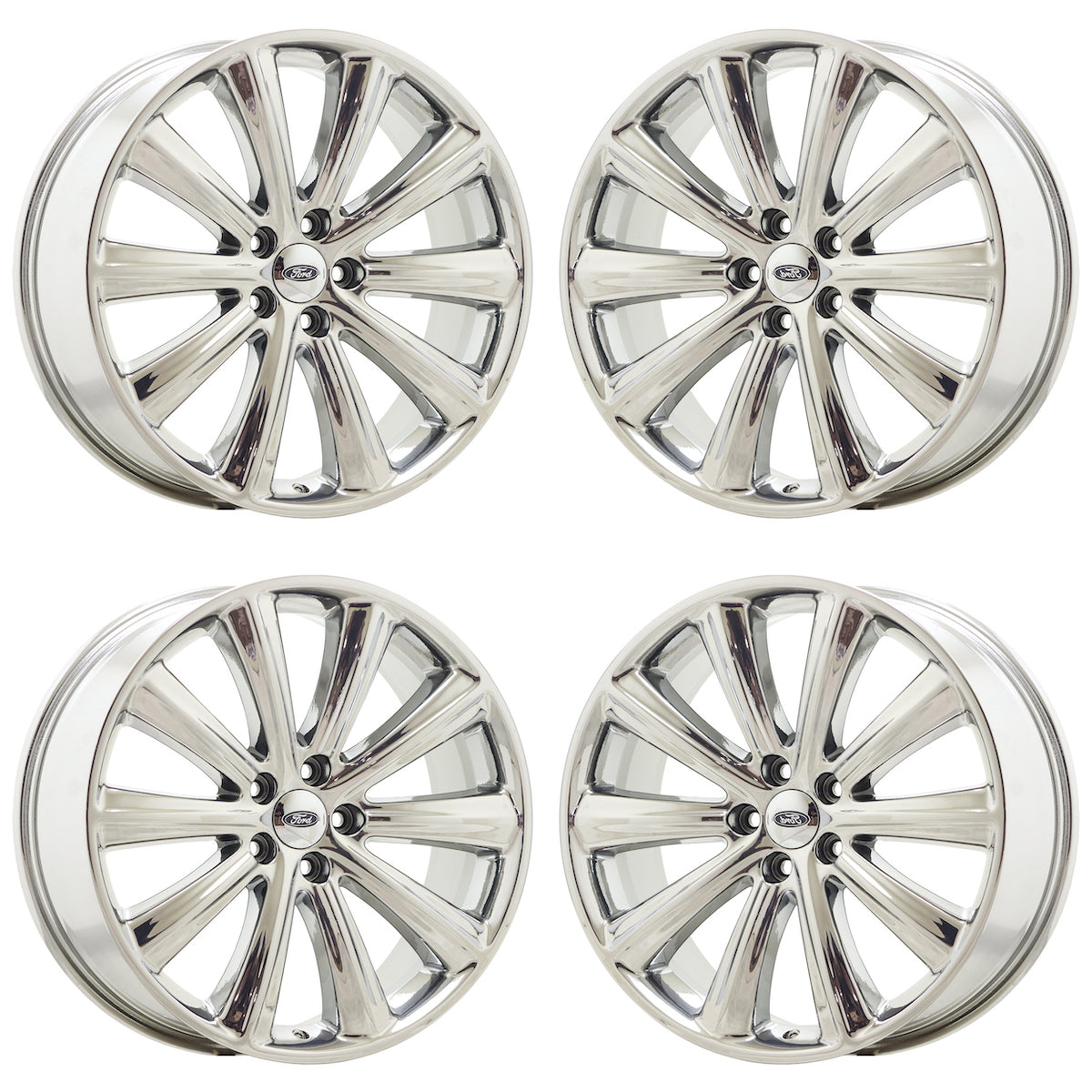 20" Ford Flex Bright Chrome wheels rims Factory OEM set 3934