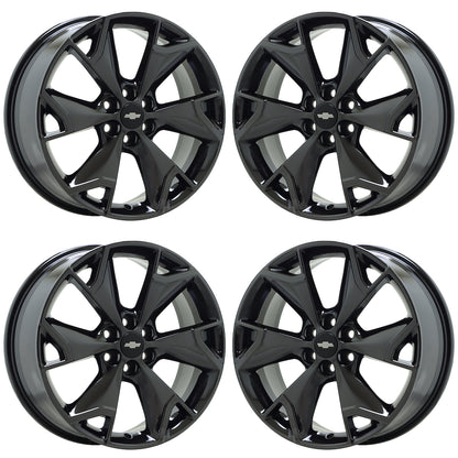 20" Chevrolet Blazer Traverse Black Chrome wheels rims Factory OEM set 5937