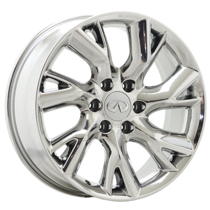 20" Infiniti QX56 QX80 Bright Chrome wheels rims Factory OEM set 73727 EXCHANGE