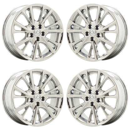 18" Lexus HS250h Bright Chrome wheels rims Factory OEM set 74232