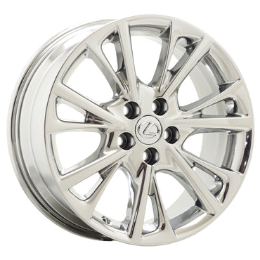 18" Lexus HS250h Bright Chrome wheels rims Factory OEM set 74232
