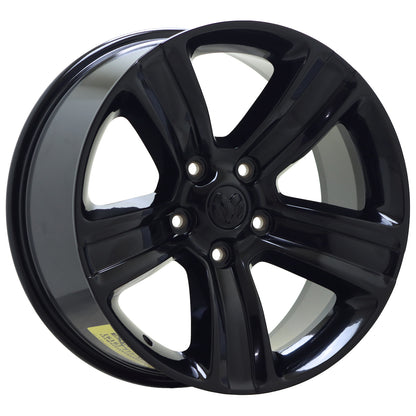20" Dodge Ram 1500 Truck Gloss Black wheels rims Factory OEM set 4 2453