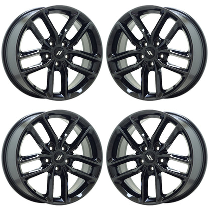 20" Dodge Durango Jeep Grand Cherokee Black Chrome wheels Factory OEM set 2730