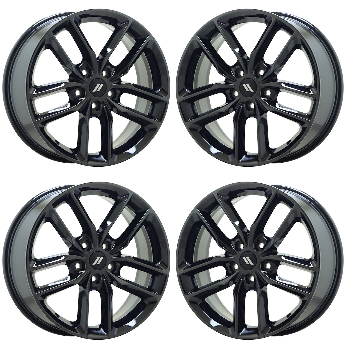 20" Dodge Durango Jeep Grand Cherokee Black Chrome wheels Factory OEM set 2730