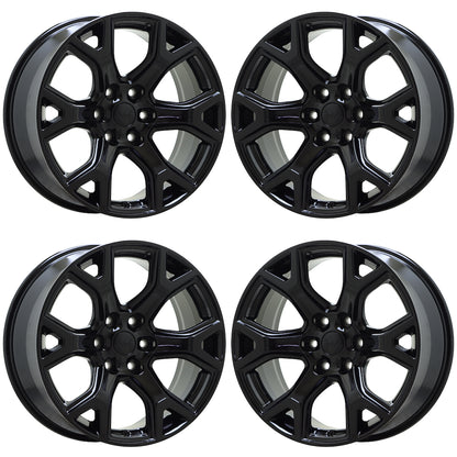 20" Jeep Wagoneer Gloss Black wheels rims Factory OEM set 9296 EXCHANGE