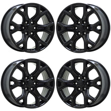 Load image into Gallery viewer, 20&quot; Jeep Wagoneer Gloss Black wheels rims Factory OEM set 9296 EXCHANGE
