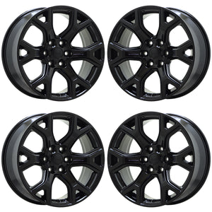 20" Jeep Wagoneer Gloss Black wheels rims Factory OEM set 9296 EXCHANGE