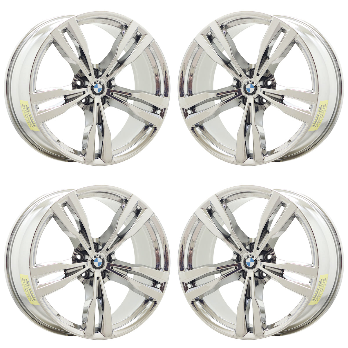 21" BMW X7 Bright Chrome wheels rims Factory OEM set 86531