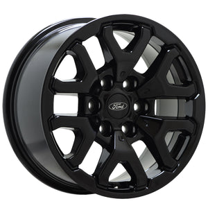 17" Ford F150 Truck Gloss Black wheels rims Factory OEM set 4 10461