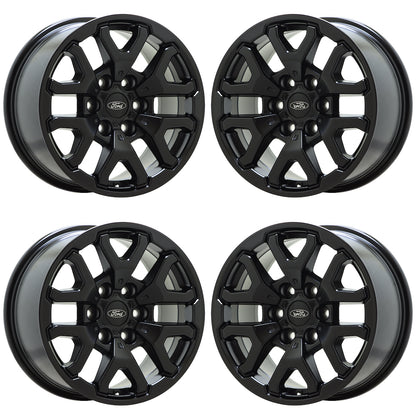 17" Ford F150 Truck Satin Black wheels rims Factory OEM set 4 10461