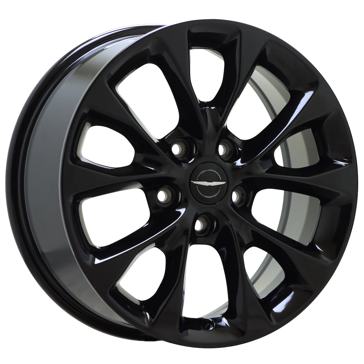 18" Chrysler Pacifica Gloss Black wheels rims Factory OEM set 2041