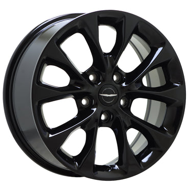 18" Chrysler Pacifica Gloss Black wheels rims Factory OEM set 2041