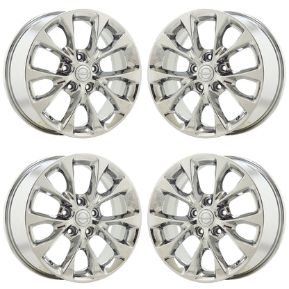 18" Chrysler Pacifica Bright Chrome wheels rims Factory OEM set 2041