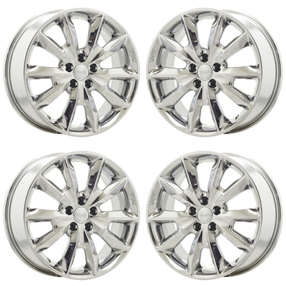 18" Jeep Cherokee Bright Chrome wheels rims Factory OEM set 9132 EXCHANGE
