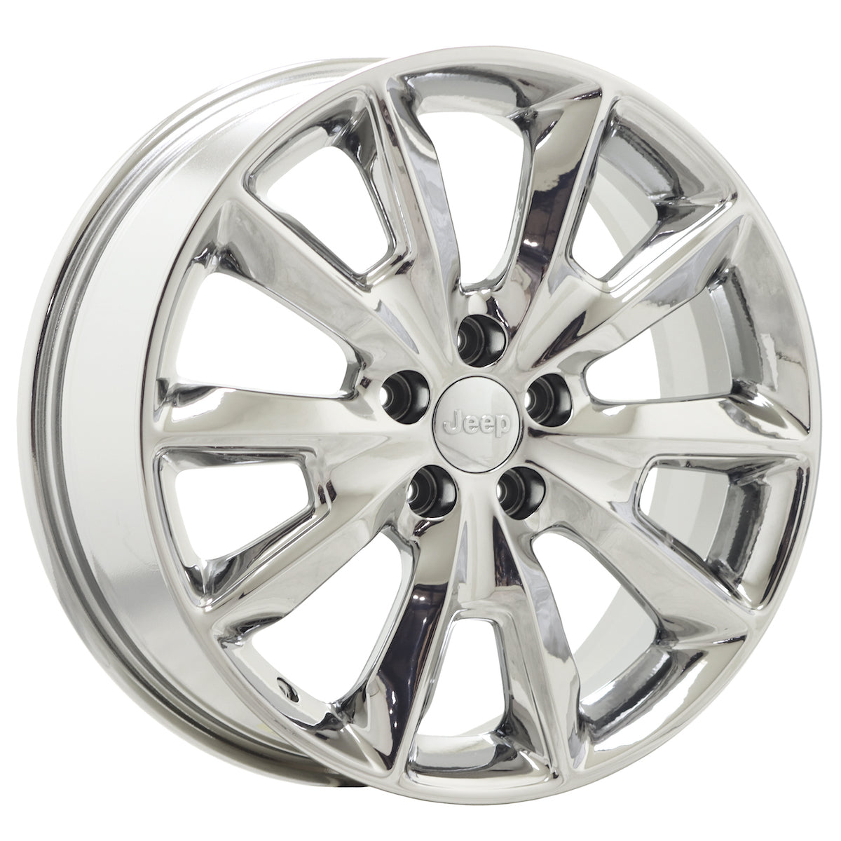18" Jeep Cherokee Bright Chrome wheels rims Factory OEM set 9132 EXCHANGE