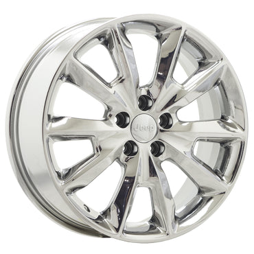 18" Jeep Cherokee Bright Chrome wheels rims Factory OEM set 9132