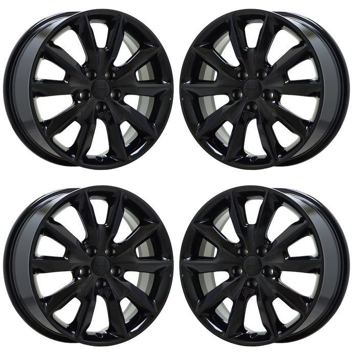 Jeep Premium Factory OEM Wheels Rims Stock Replacement Chrome Black ...