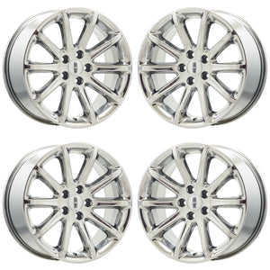 18" Lincoln MKX Ford Edge Bright Chrome wheels rims Factory OEM set 3852
